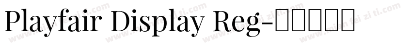 Playfair Display Reg字体转换